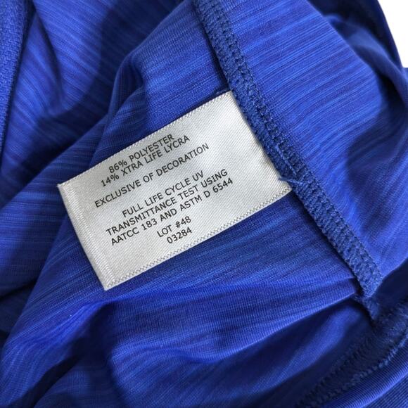 Coolibar Full Zip Sun Protection Jacket Womens XL Blue UPF Cover Up Thumbholes - Picture 8 of 9